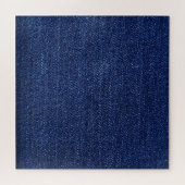 Denim jeans stof: getextureerde achtergrond. legpuzzel (Horizontaal)