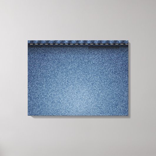 Denim Jeans Texture Canvas Afdruk (Voorkant)