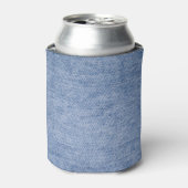 Denim Jeans Textuur: achtergrond. Blikjeskoeler (Blikje Voorkant)