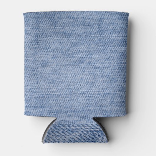 Denim Jeans Textuur: achtergrond. Blikjeskoeler (Voorkant)
