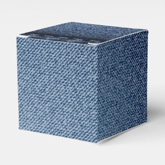 Denim jeans textuur bedankdoosjes (Voorkant Zijde)