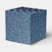 Denim jeans textuur bedankdoosjes (Achterkant)