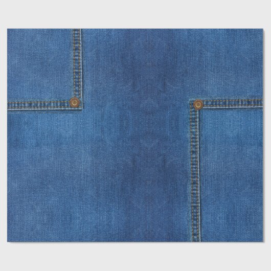Denim Jeans wrappingpapier Cadeaupapier (Vlak)