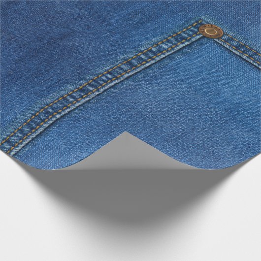 Denim Jeans wrappingpapier Cadeaupapier (Hoek)