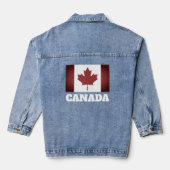 Denim jeansjasje met  Canadese vlag Denim Jacket (Achterkant)