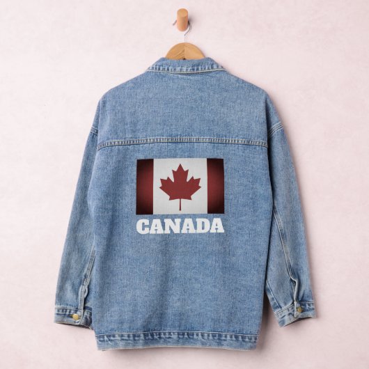 Denim jeansjasje met  Canadese vlag Jacket (Hangar)