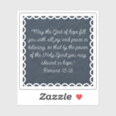 Denim Kant Op Maat Gemaakt Bijbel Vers Op Maat Ges Sticker (Vel)