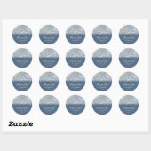 Denim & Kant Rustieke Romance Douche Favor Sticker (Vel)