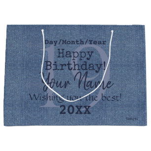 Denim Kijk Gift Bag HAMbyWG Groot Cadeauzakje
