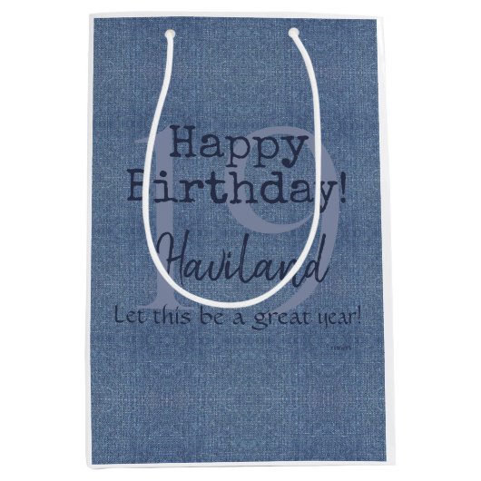 Denim Kijk Gift HAMbyWG Medium Cadeauzakje (Voorkant)
