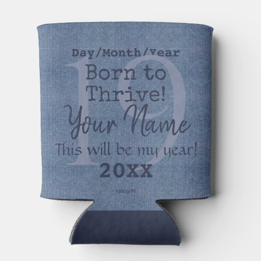 Denim Kijk Koelbox HAMbyWG Blikjeskoeler (Achterkant)