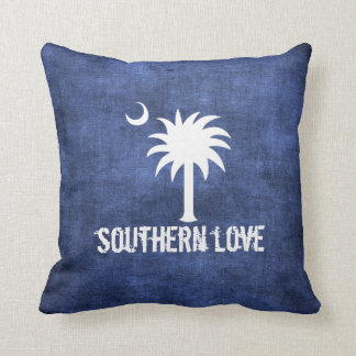 Denim Kijk naar South Carolina Love Palmetto Tree Kussen