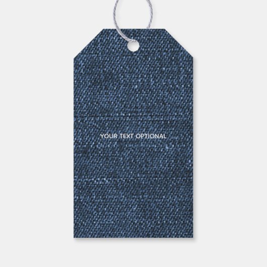 Denim label, label jeans cadeau cadeaulabel (Achterkant)