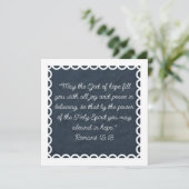 Denim Lace  Bibe Verse Downloadbaar Feestdagenkaart (Staand voorkant)