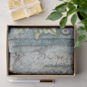 Denim & Lace Bloemen Fantasy Vlinders Decoupage Tissuepapier (Geschenk)