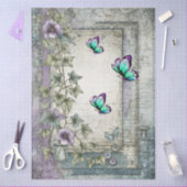 Denim & Lace Bloemen Fantasy Vlinders Decoupage Tissuepapier (Craft)