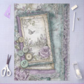 Denim & Lace Bloemen Fantasy Vlinders Decoupage Tissuepapier (Craft)