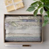 Denim & Lace Bloemen Fantasy Vlinders Decoupage Tissuepapier (Geschenk)