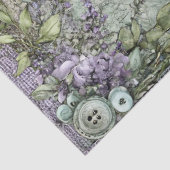 Denim & Lace Bloemen Fantasy Vlinders Decoupage Tissuepapier (Detail)