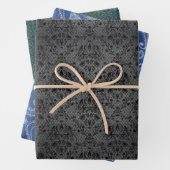 Denim Lace Mode Designer Texture Inpakpapier Vel (In situ)