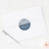 Denim & Lace Rustic Romance Shower Favor Sticker (Envelop)