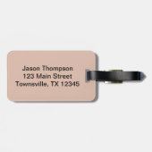  Denim Leather Bagagelabel (Achterkant horizontaal)