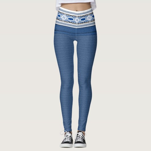 Denim >Leggings .Kleding & Schoenen > Vrouwen Leggings (Voorkant)