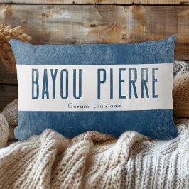 Denim Look Bayou Pierre Louisiana State Kussen