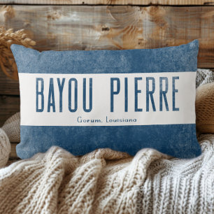 Denim Look Bayou Pierre Louisiana State Kussen
