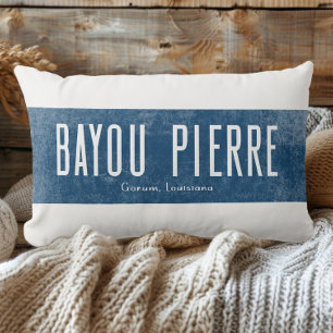Denim Look Bayou Pierre Louisiana State Kussen