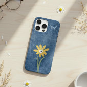Denim Look Daisy Monogram Case-Mate iPhone Hoesje