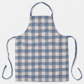 Denim Look Gingham Check Mooi Schort (Voorkant)