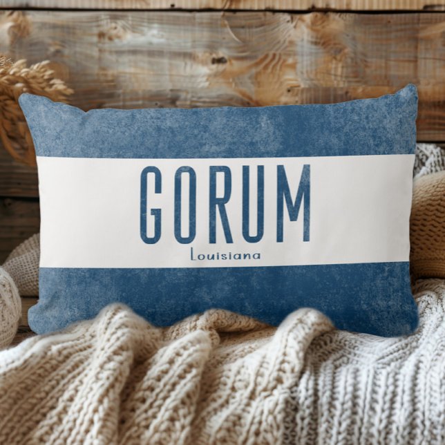 Denim Look Gorum Louisiana Staat Kussen (Creator heeft geüpload)