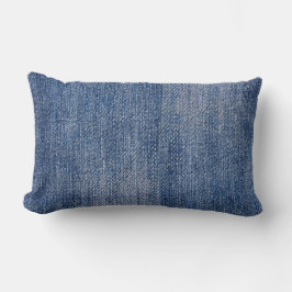 DENIM-LOOK LUMBAR PILLOW KUSSEN