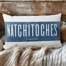 Denim Look Natchitoches Louisiana Staat  Kussen