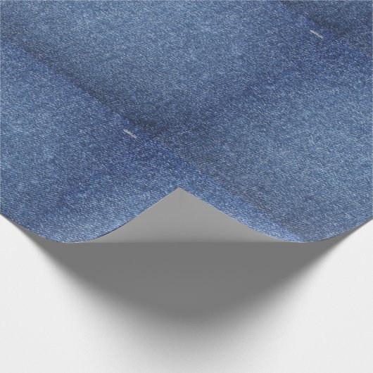 Denim-look-pakpapier Cadeaupapier (Hoek)