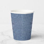 Denim look  Paper Cups HAMbyWG Papieren Bekers (Rechts)