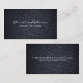 Denim Materiaal Achtergrond Visitekaartje (Voorkant / Achterkant)