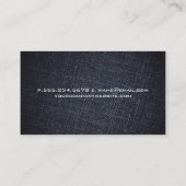 Denim Materiaal Achtergrond Visitekaartje (Achterkant)