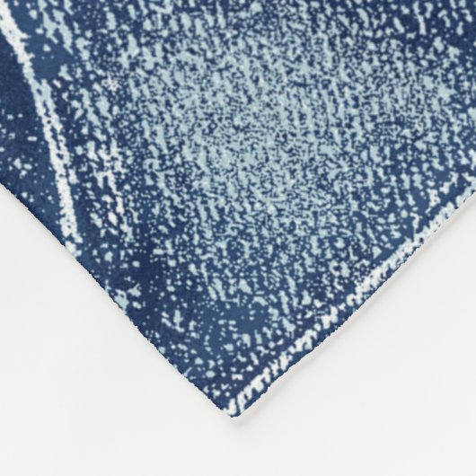 Denim-materiaal Fleece Deken (Hoek)