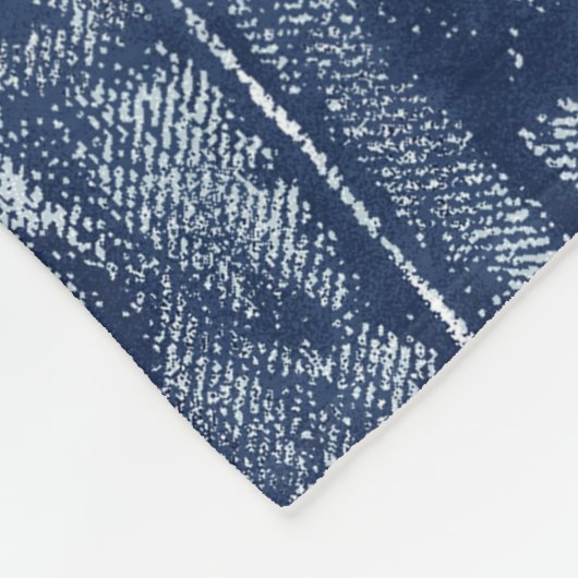 Denim materiaal in een patchwork pocket patroon. fleece deken (Hoek)