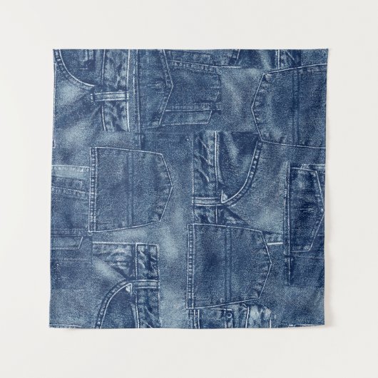 Denim-materiaal Wandkleed (Voorkant (horizontaal))