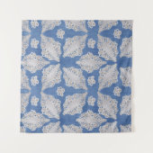 Denim met kant herhaling wandkleed (Voorkant (horizontaal))