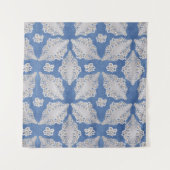 Denim met kant herhaling wandkleed (Voorkant)