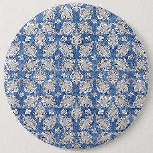 Denim met Lace Herhalen Ronde Button 6,0 Cm
