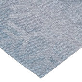 Denim Mode Snowflakes Korte Tafelloper (Hoek)