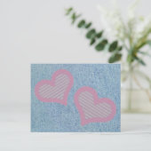 Denim-n-Hearts-Briefkaart Briefkaart (Staand voorkant)