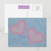 Denim-n-Hearts-Briefkaart Briefkaart (Voorkant / Achterkant)