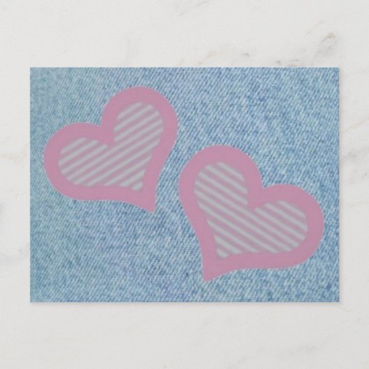 Denim-n-Hearts-Briefkaart Briefkaart (Voorkant)
