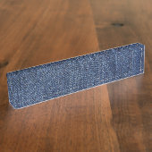 Denim Naambordje (Zijkant)